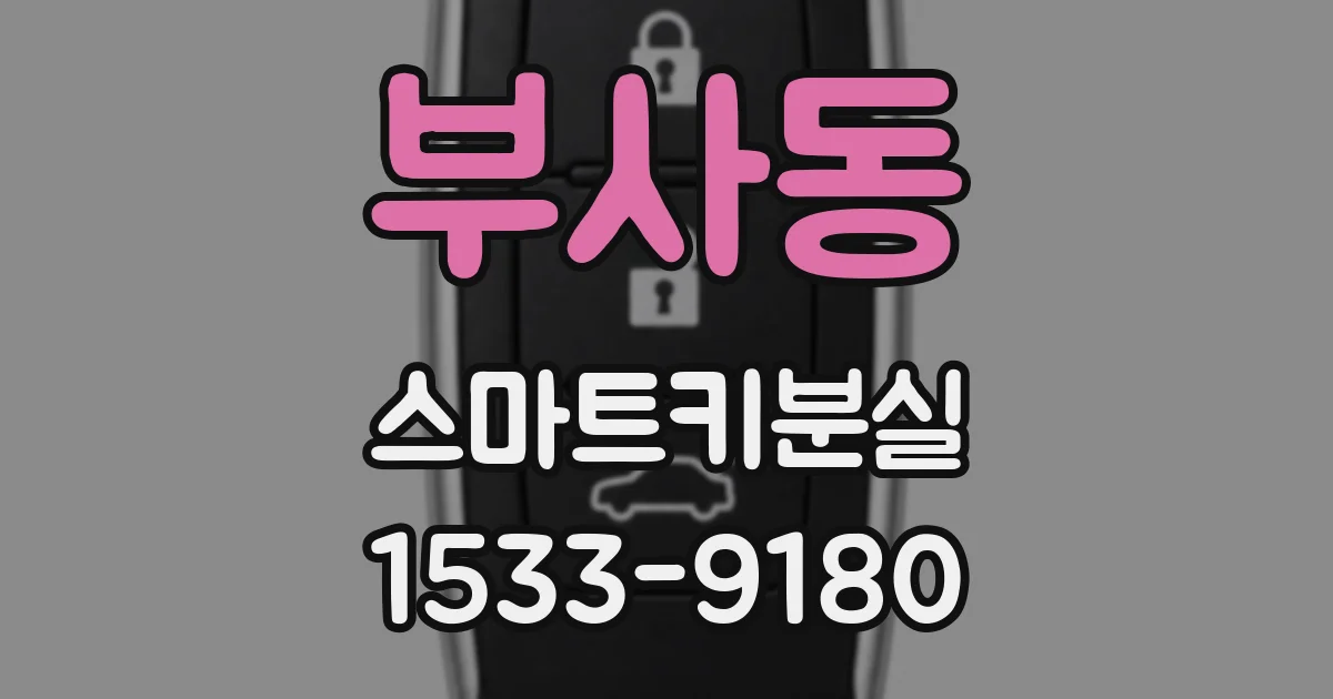 부사동 스마트키분실