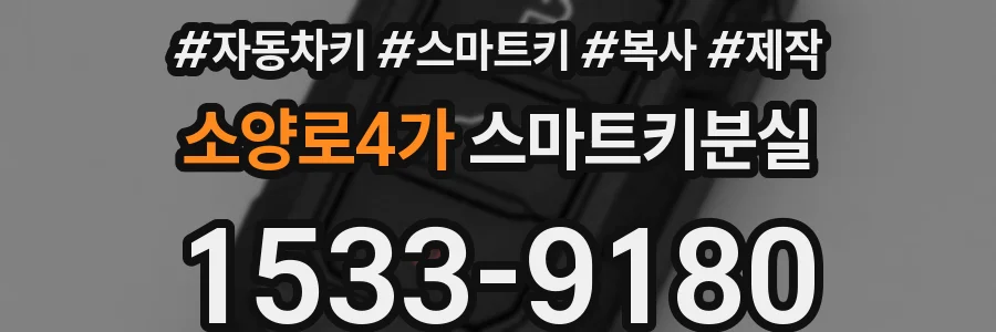 소양로4가 스마트키분실