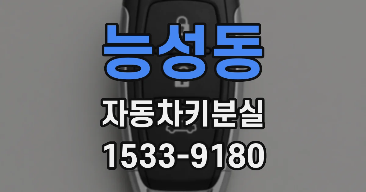 능성동 자동차키분실