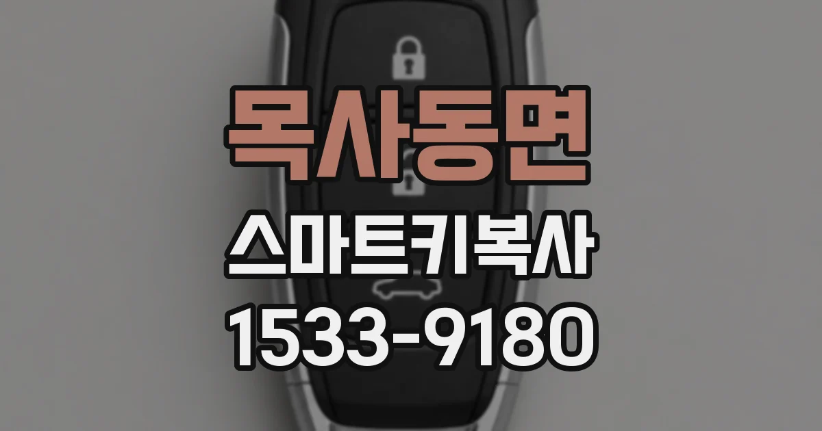 목사동면 스마트키복사