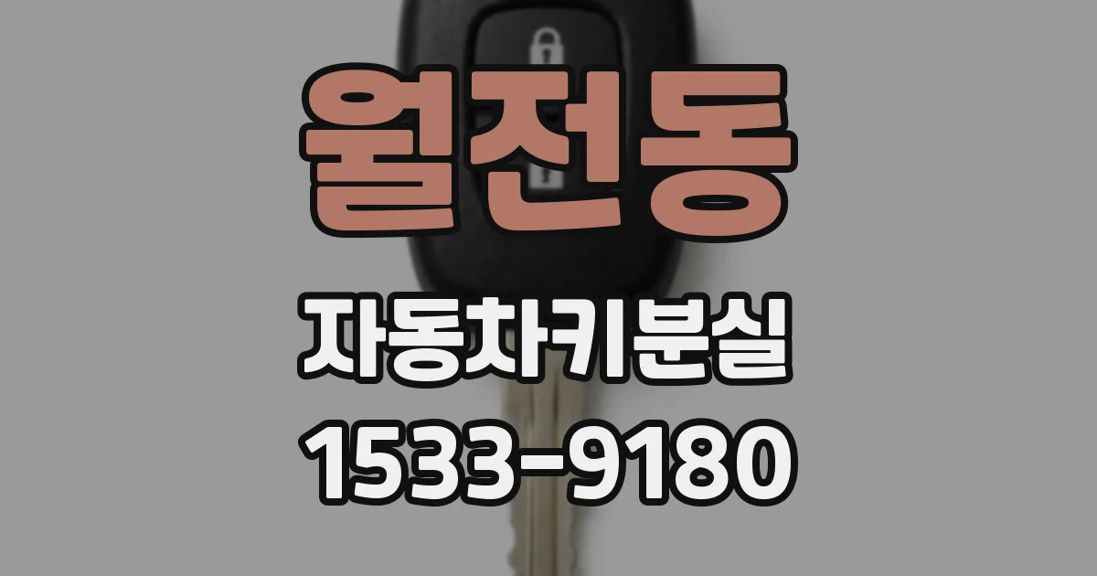 월전동 자동차키분실