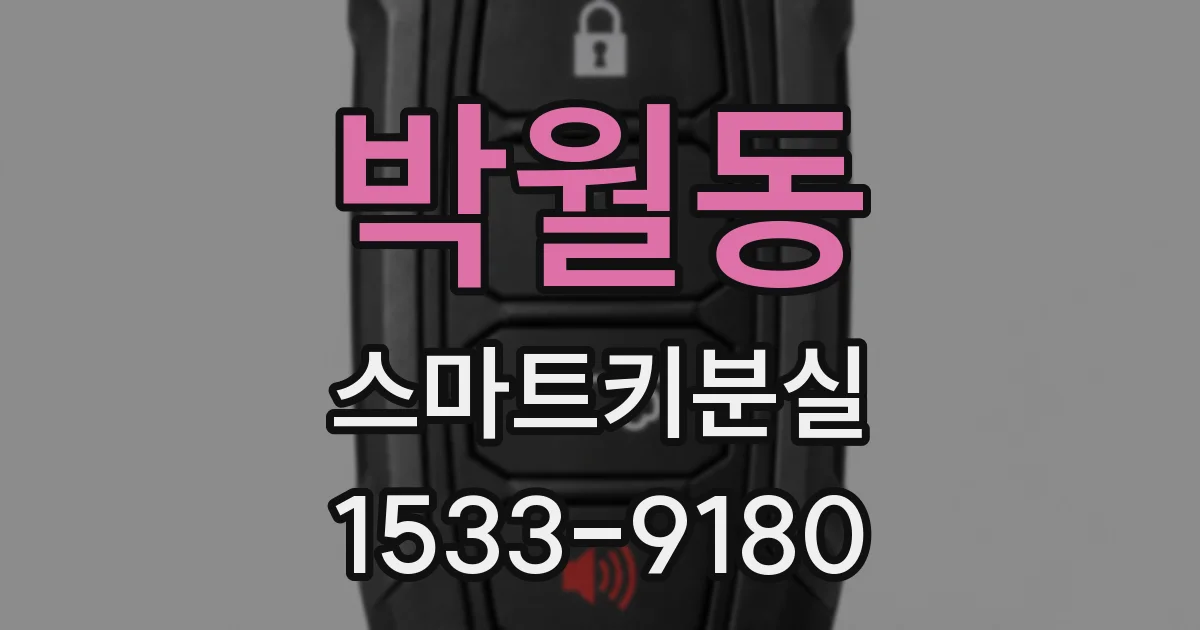 박월동 스마트키분실
