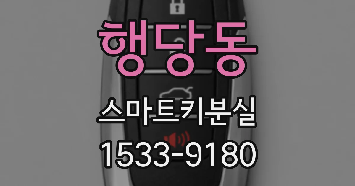행당동 스마트키분실