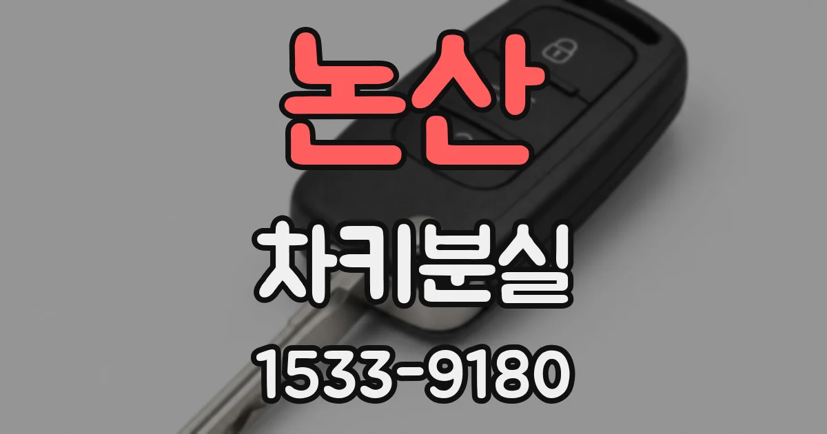 논산 차키분실
