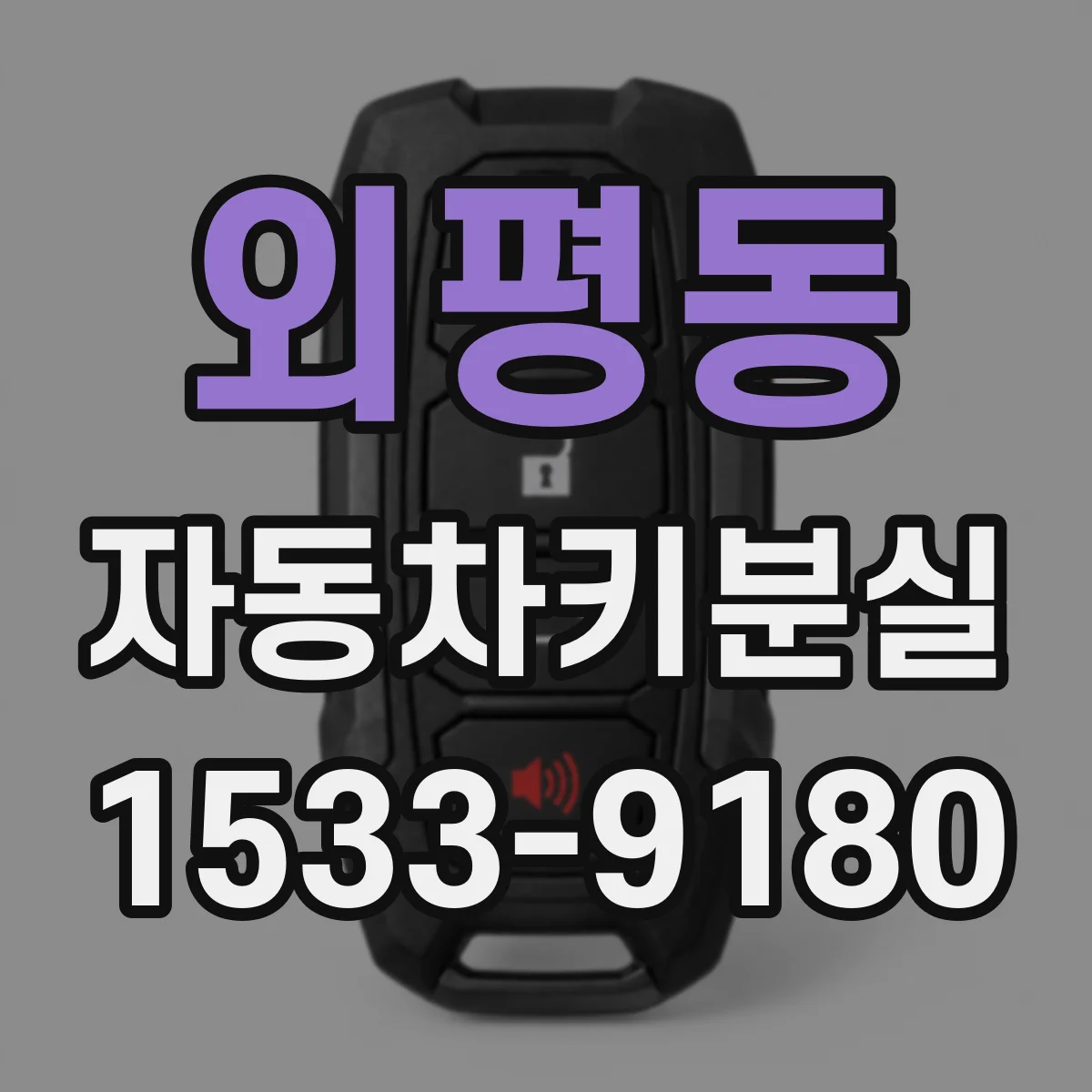 외평동 자동차키분실