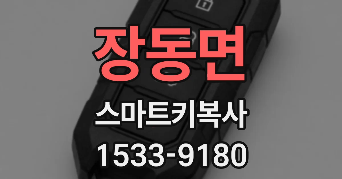 장동면 스마트키복사