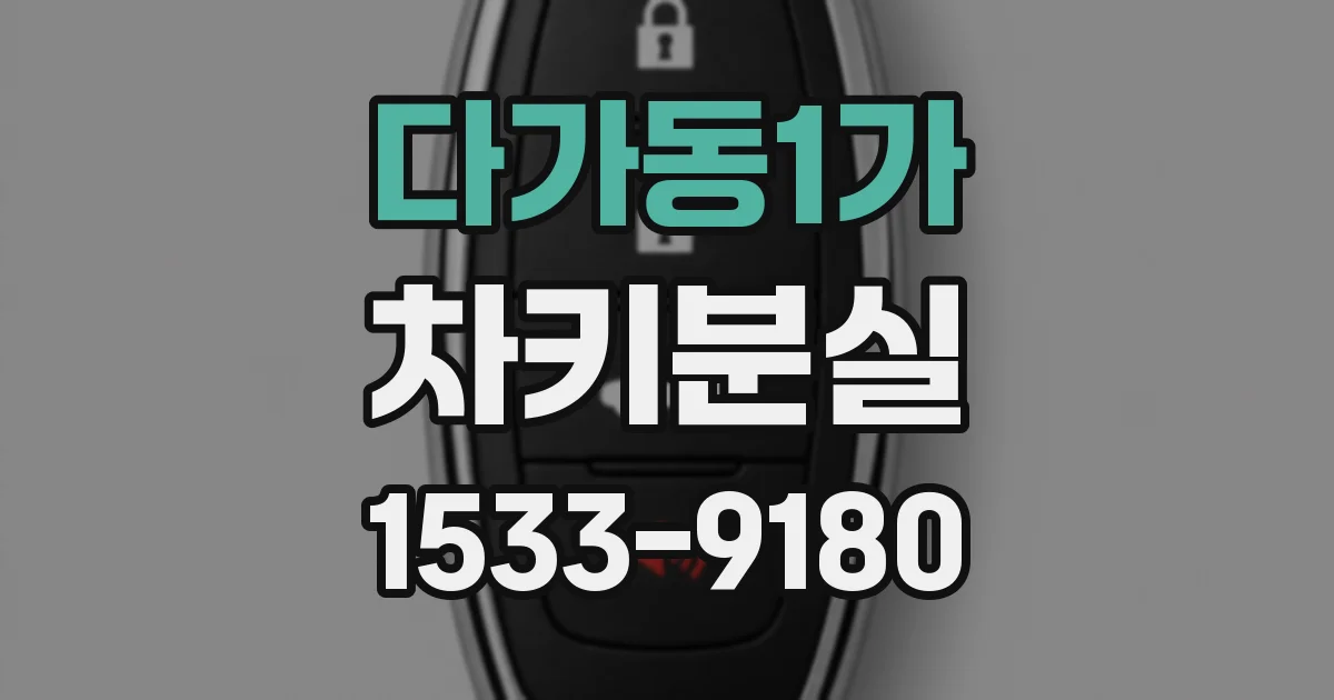 다가동1가 차키분실