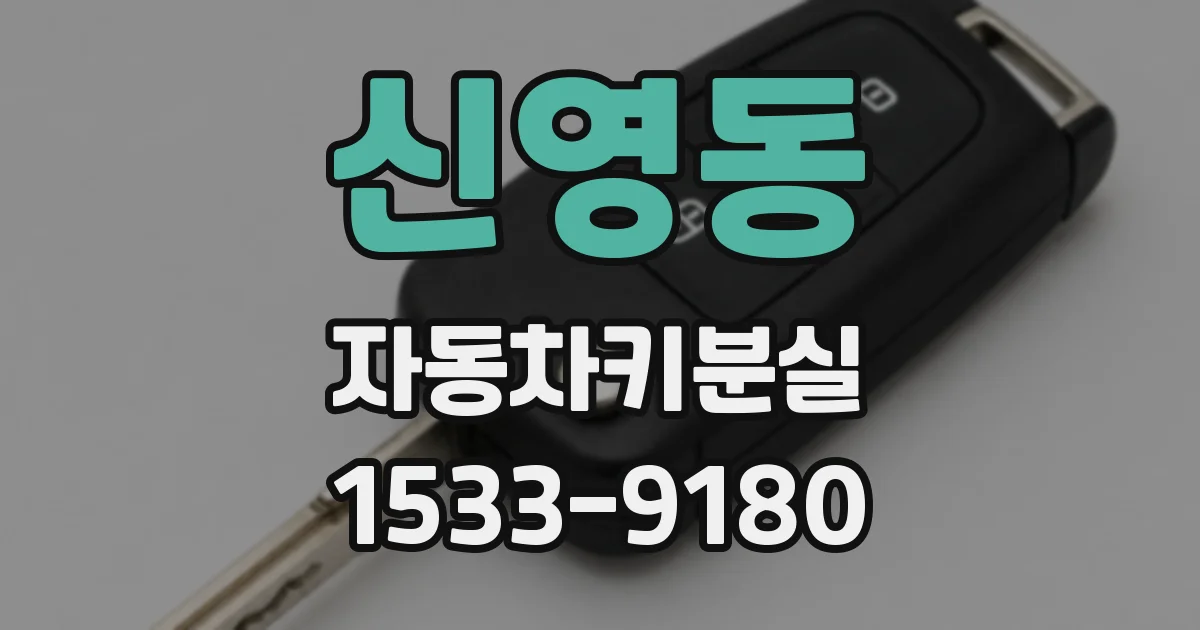 신영동 자동차키분실
