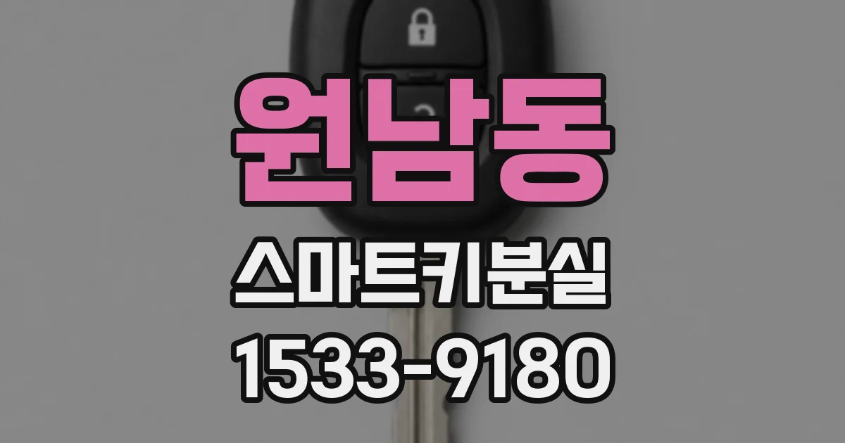 원남동 스마트키분실