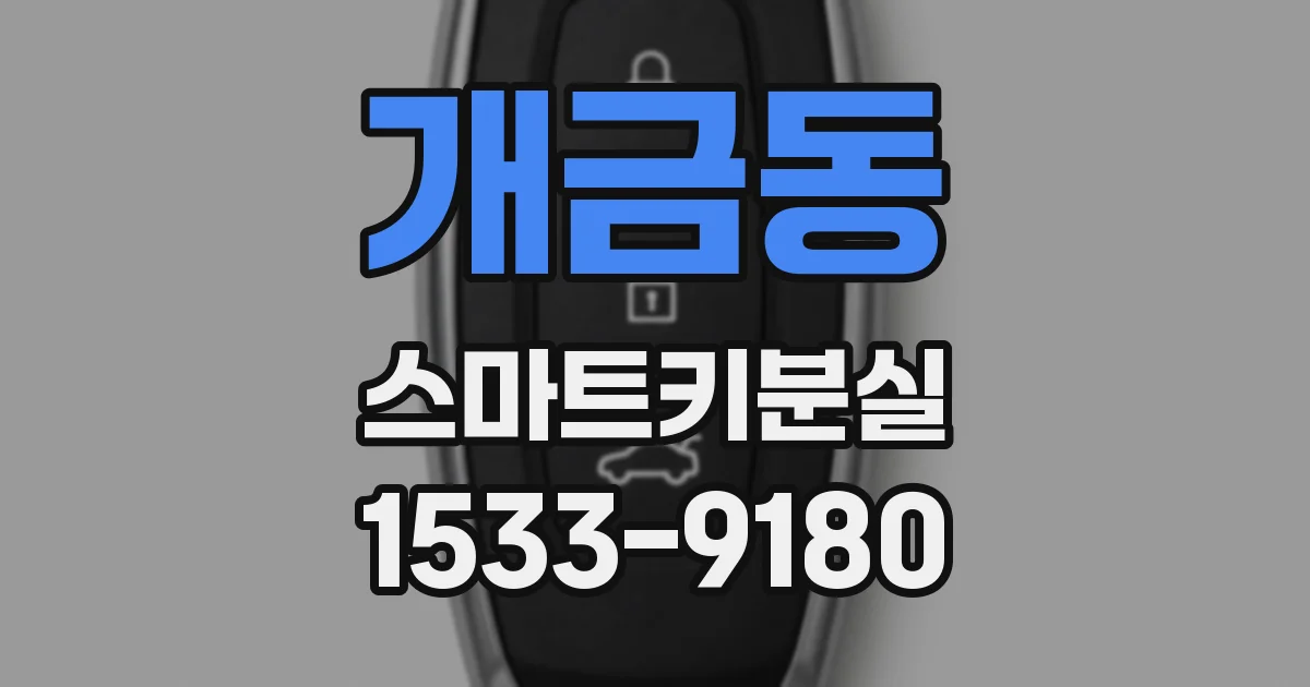 개금동 스마트키분실