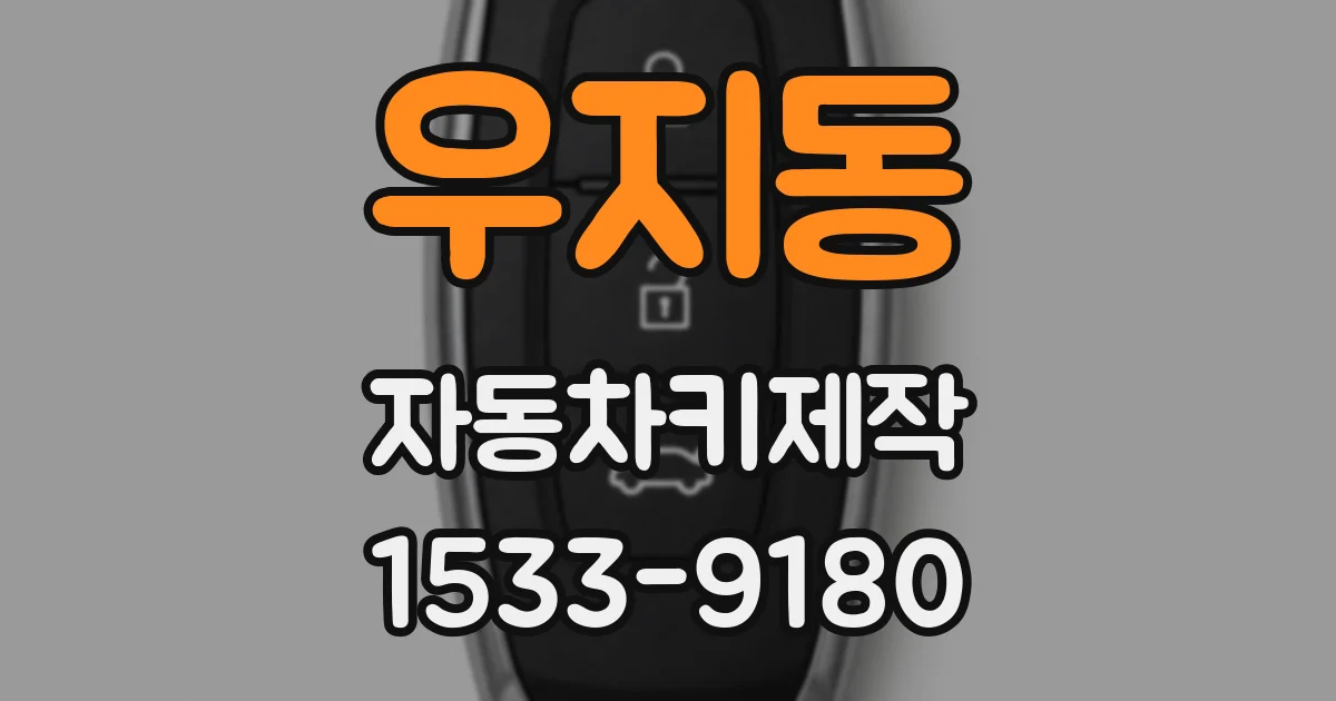 우지동 자동차키제작