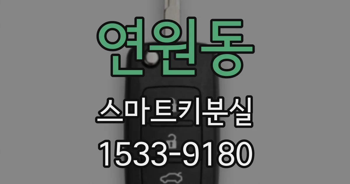 연원동 스마트키분실
