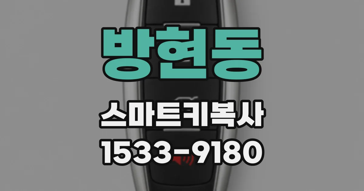 방현동 스마트키복사