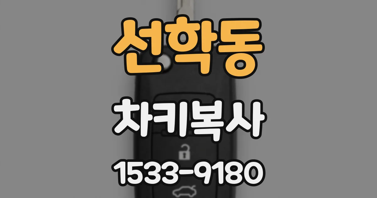 선학동 차키복사
