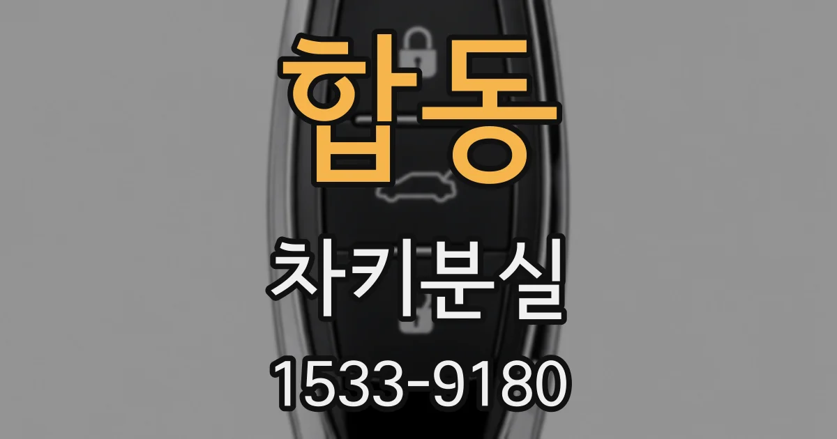 합동 차키분실