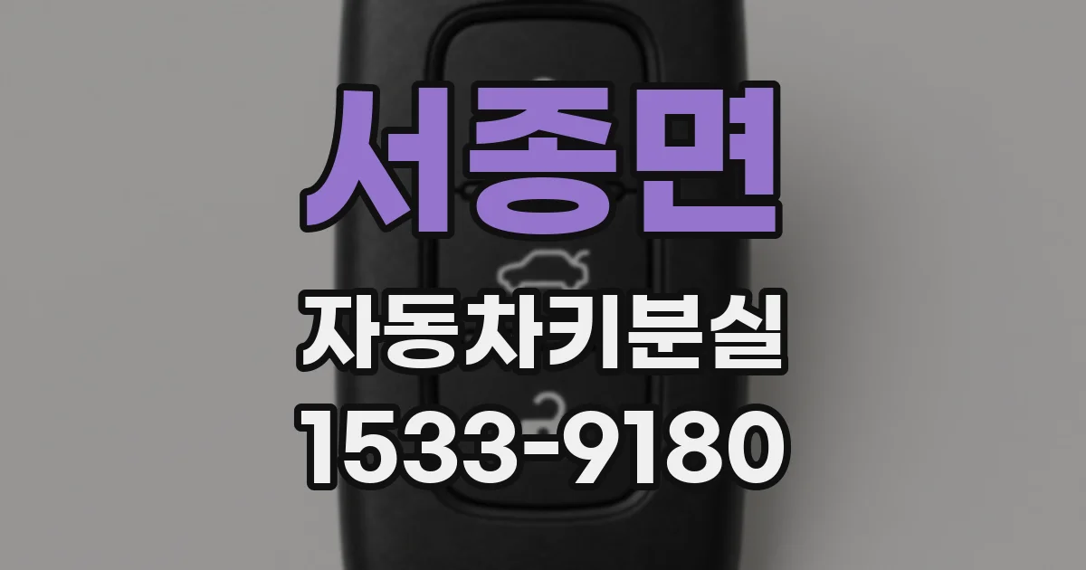 서종면 자동차키분실