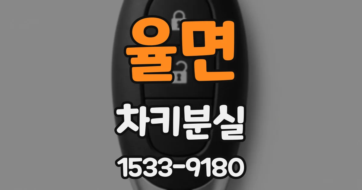 율면 차키분실