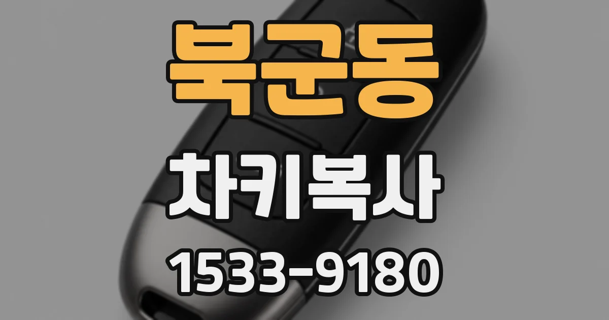 북군동 차키복사