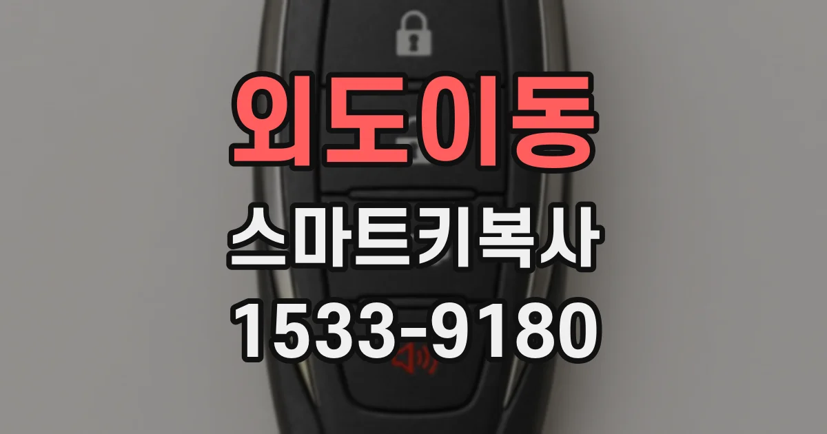 외도이동 스마트키복사