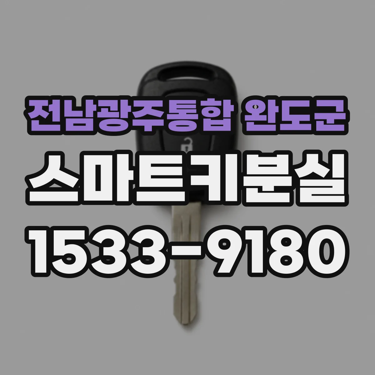 전남광주통합 완도군 스마트키분실