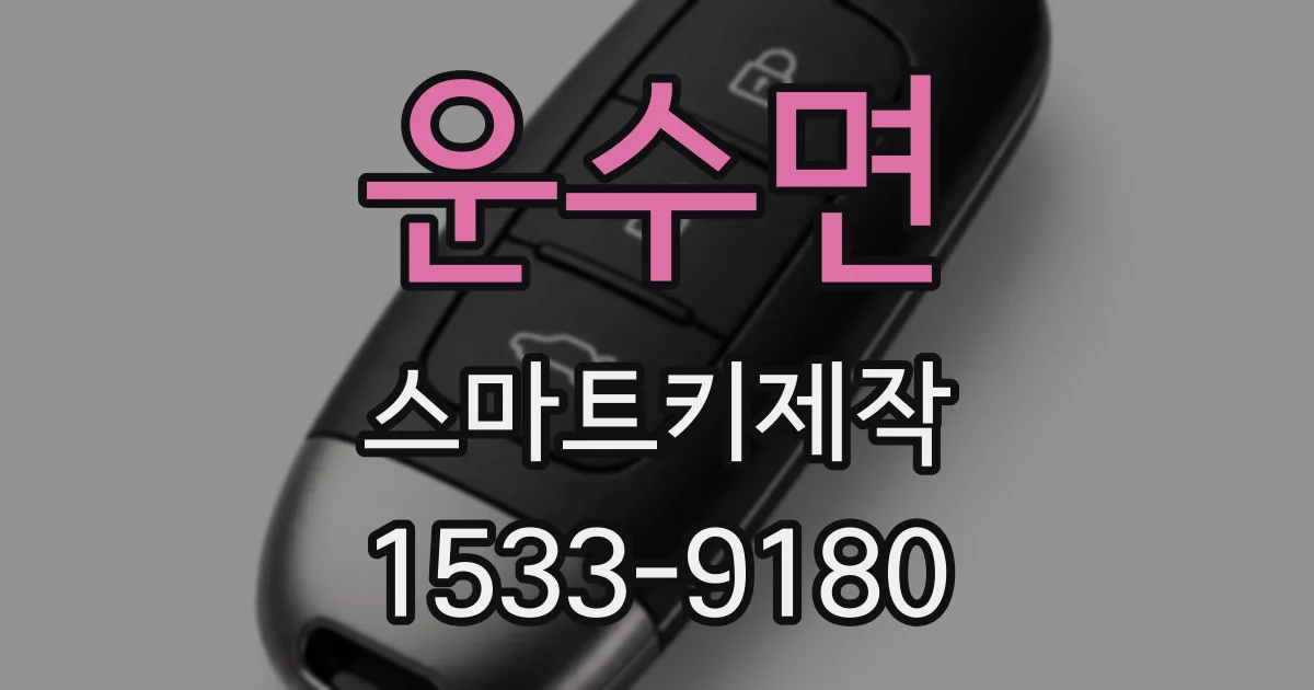 운수면 스마트키제작