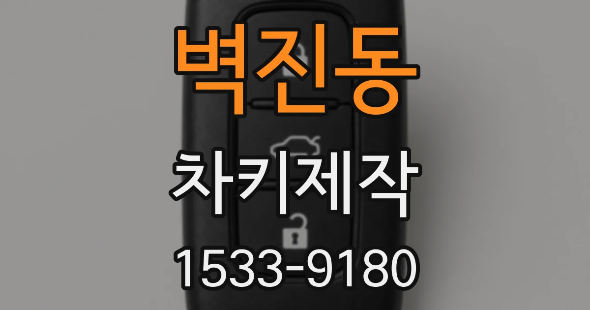 벽진동 차키제작