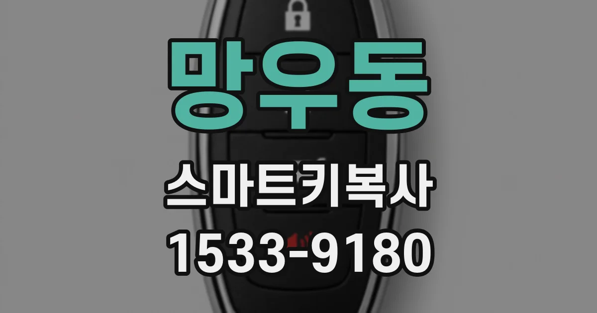 망우동 스마트키복사