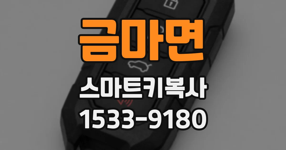 금마면 스마트키복사