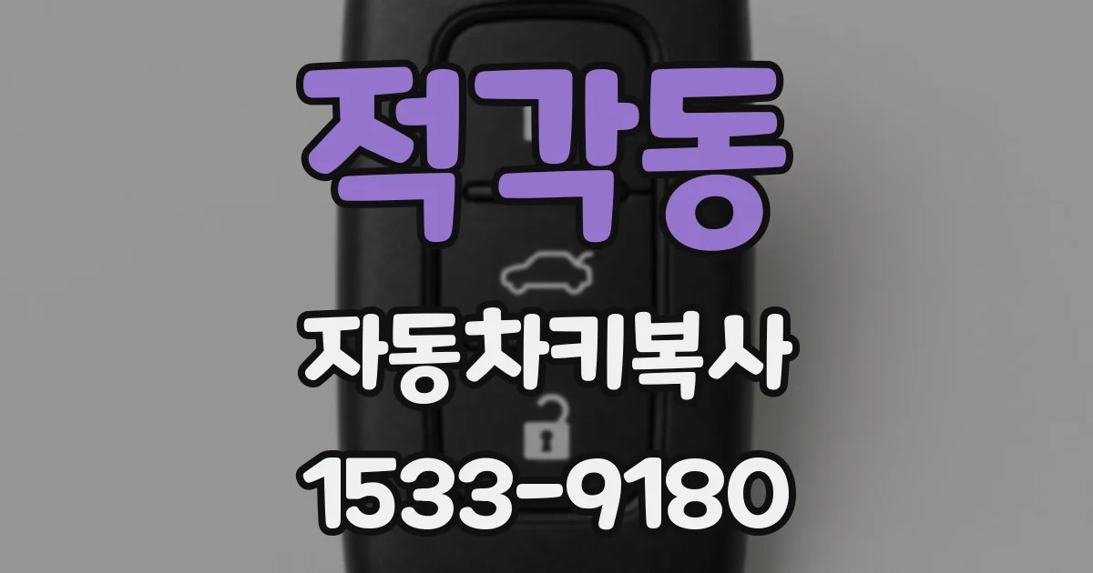 적각동 자동차키복사