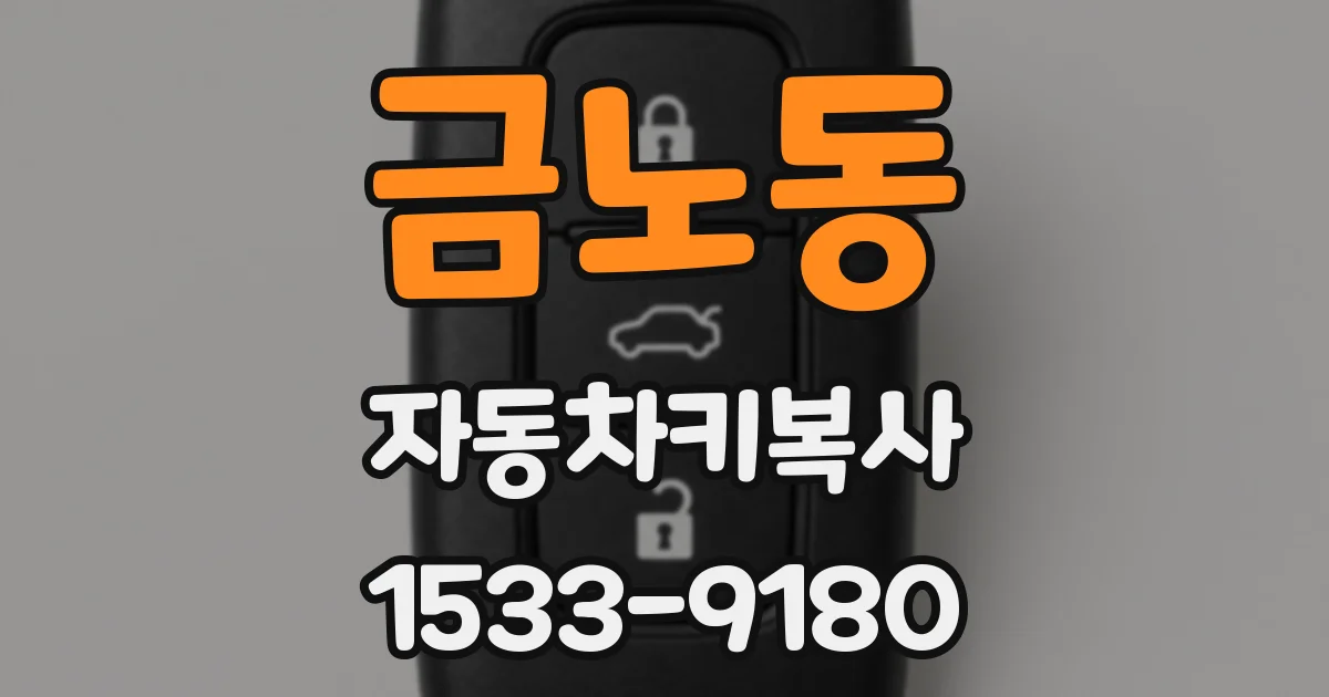 금노동 자동차키복사