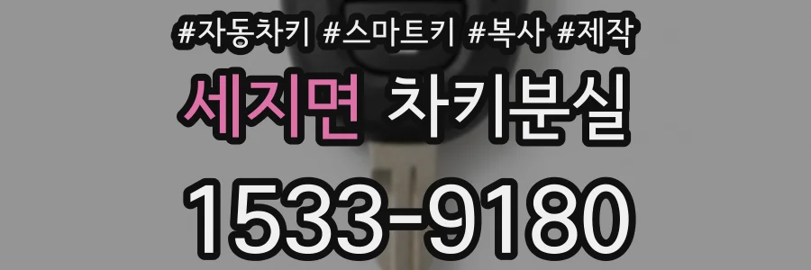 세지면 차키분실