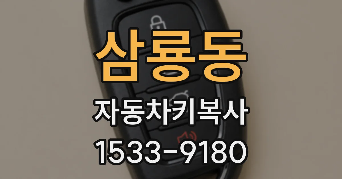 삼룡동 자동차키복사