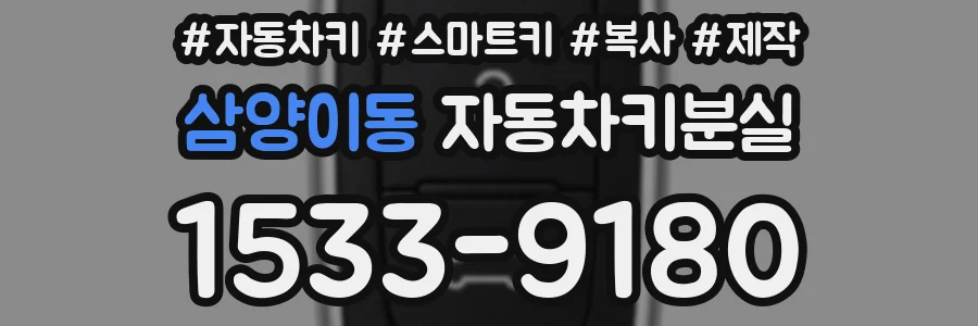 삼양이동 자동차키분실