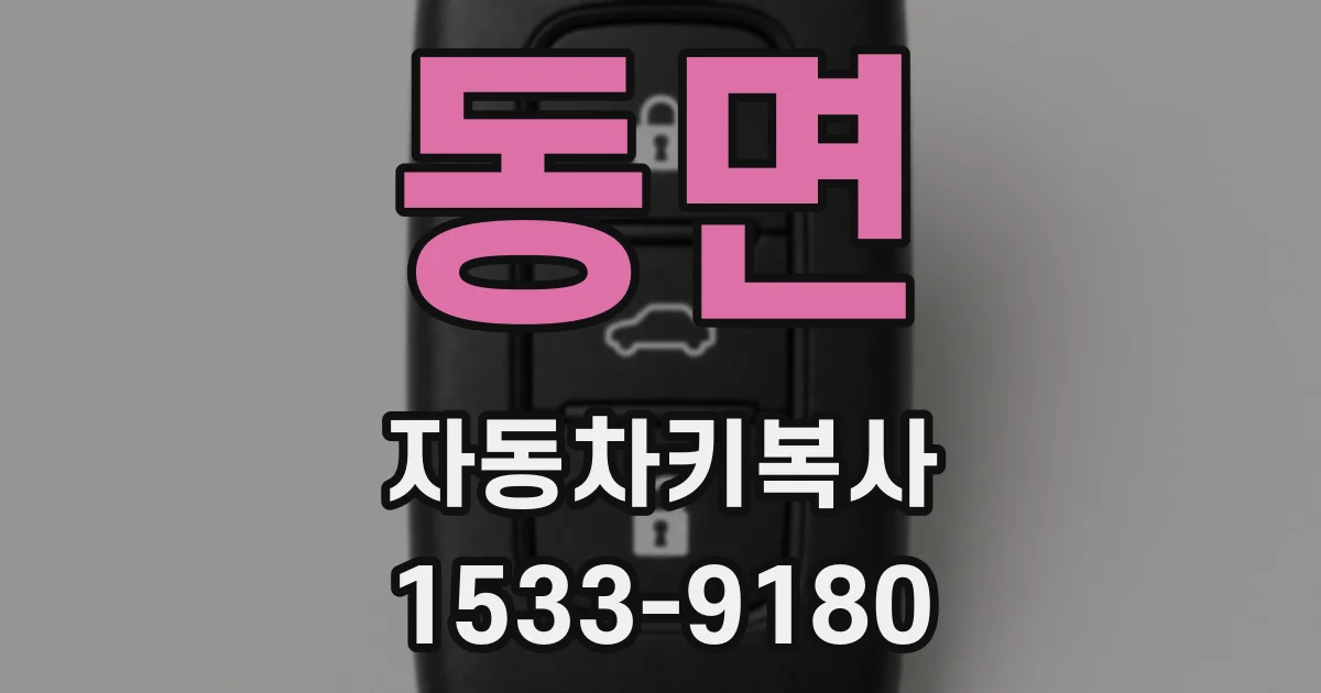 동면 자동차키복사