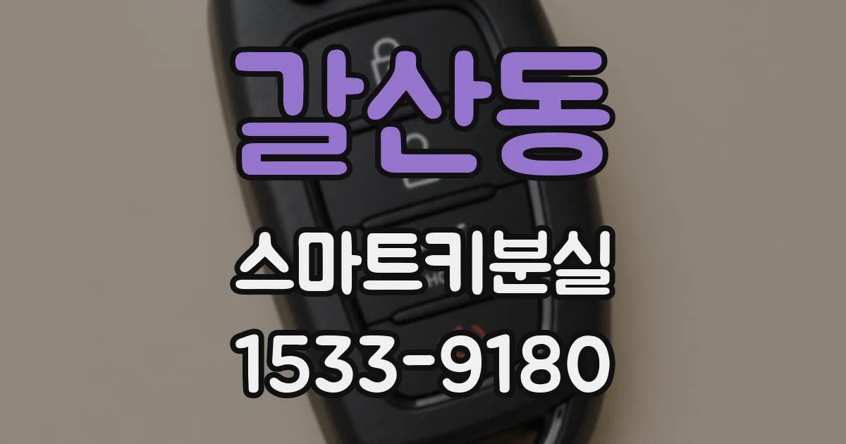 갈산동 스마트키분실