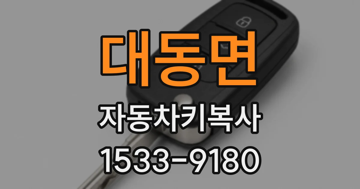 대동면 자동차키복사