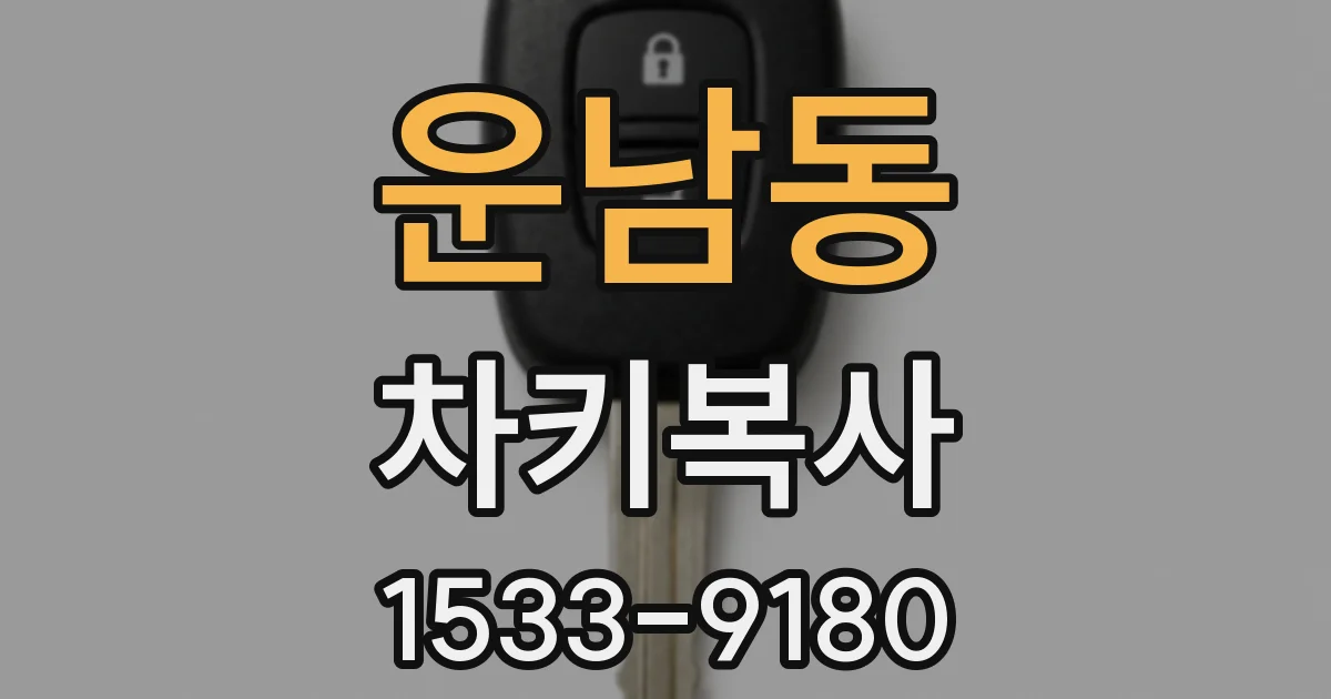 운남동 차키복사