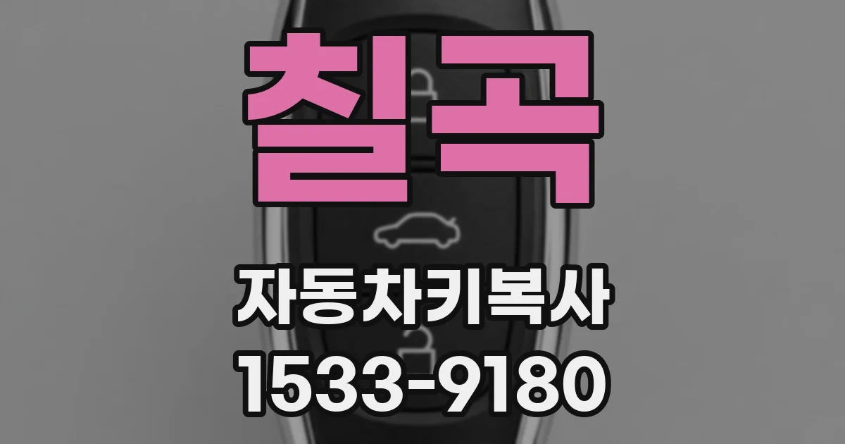 칠곡 자동차키복사