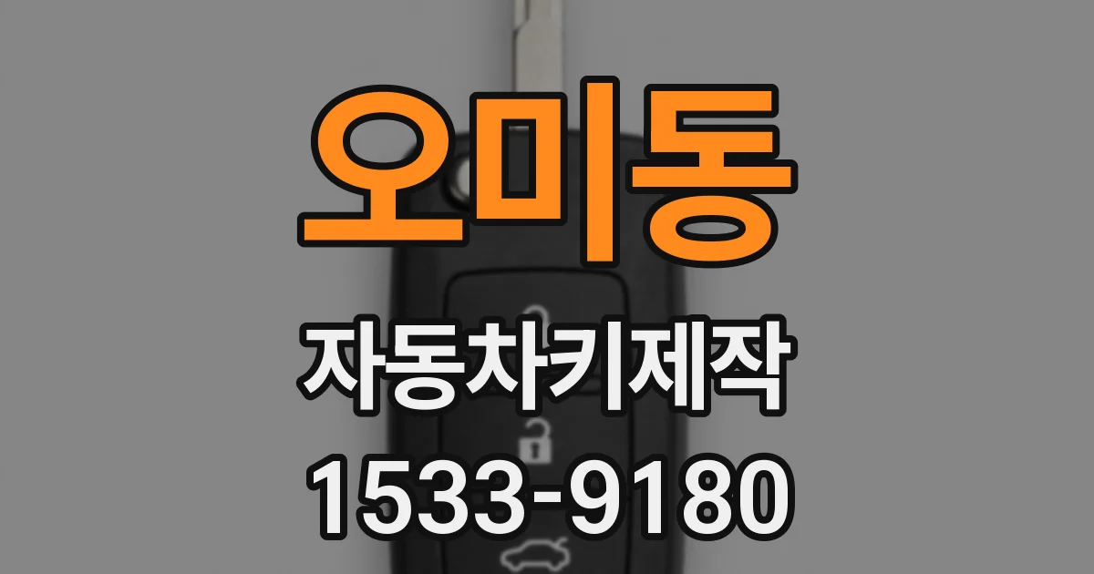 오미동 자동차키제작
