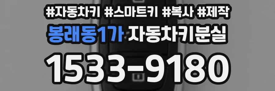 봉래동1가 자동차키분실