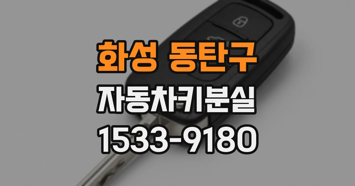 화성 동탄구 자동차키분실