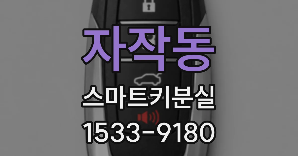 자작동 스마트키분실