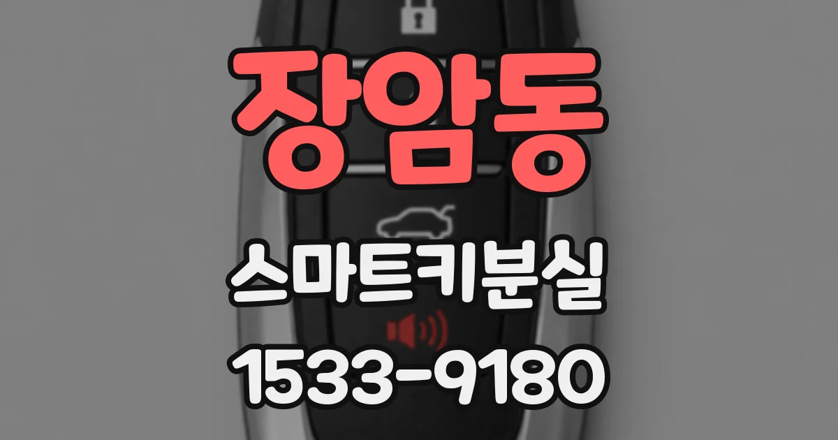 장암동 스마트키분실