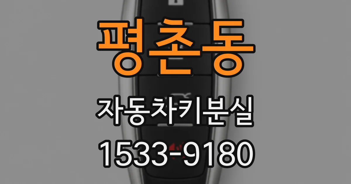 평촌동 자동차키분실
