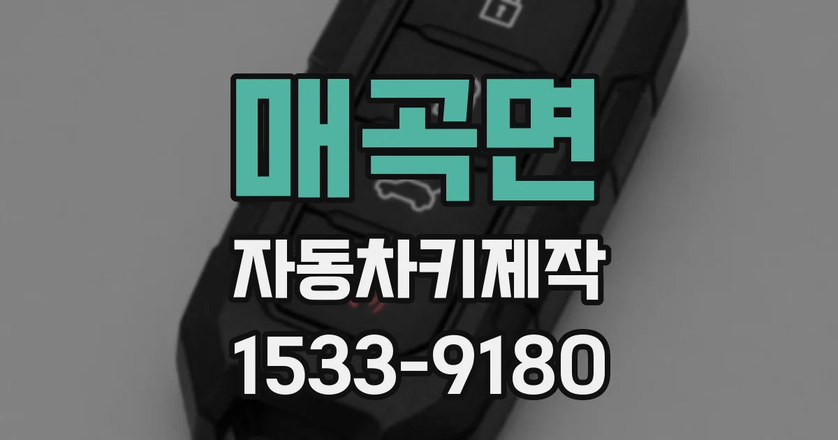 매곡면 자동차키제작