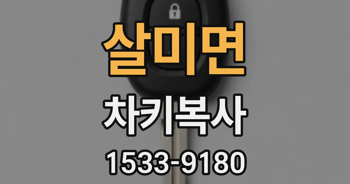 살미면 차키복사