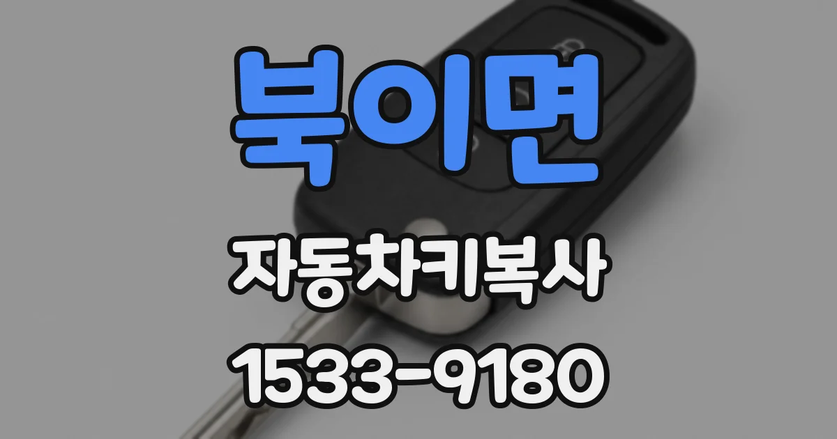 북이면 자동차키복사