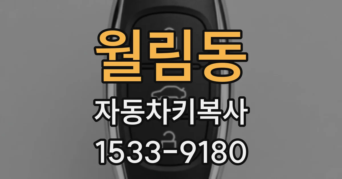 월림동 자동차키복사