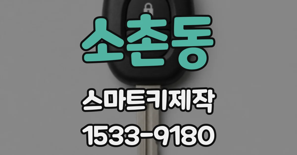 소촌동 스마트키제작