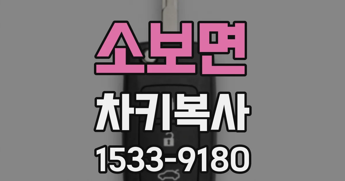 소보면 차키복사